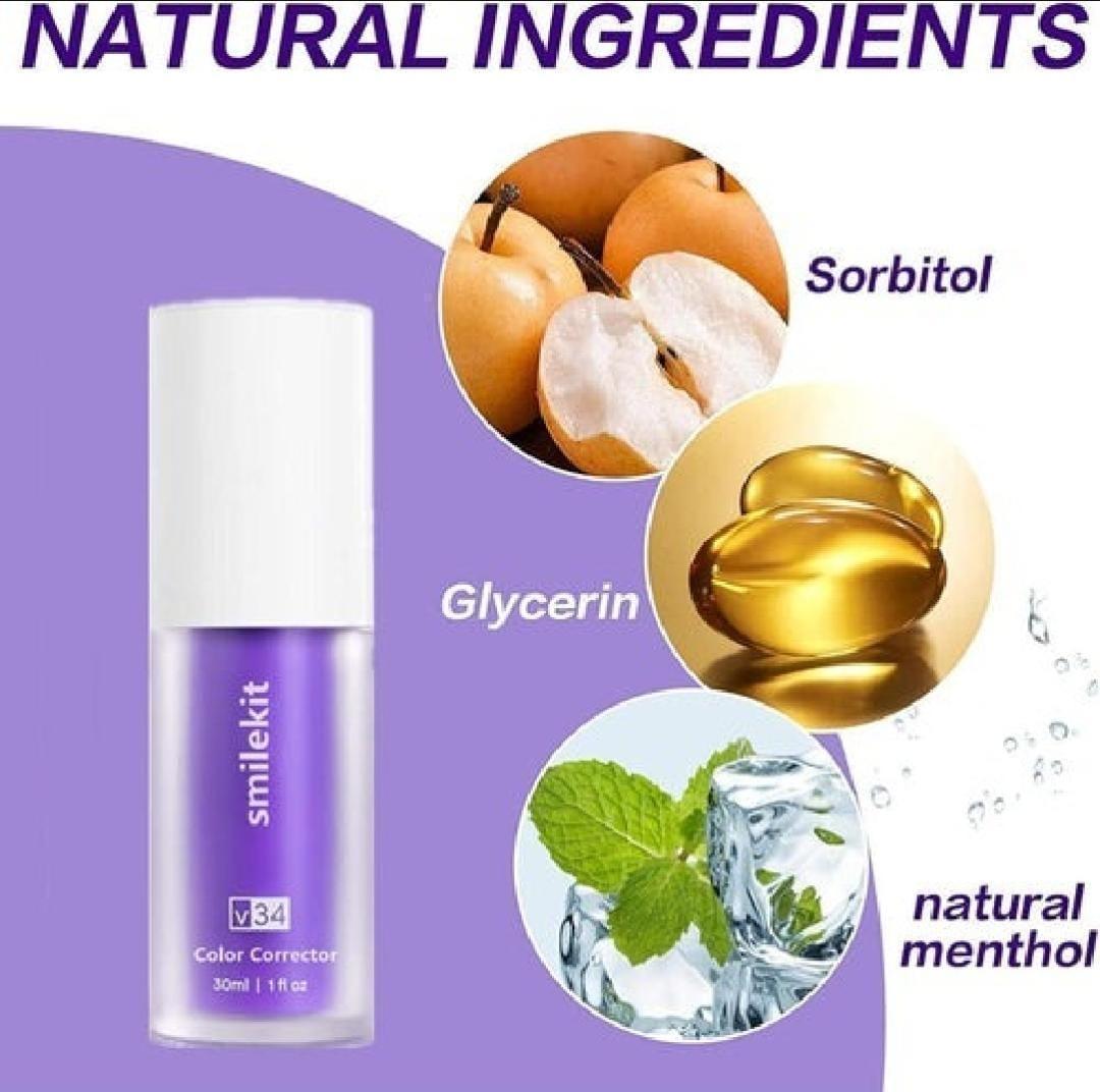 V34 Purple Colour Corrector Serum – 30ml Teeth Whitening Toothpaste