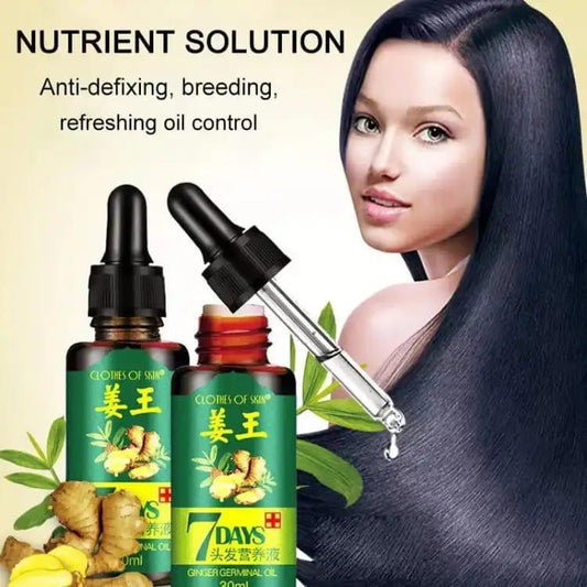 7 Days Hair Growth Germinal Serum Oil – Fast Hair Regrowth & Nourishing Treatment | 30ml Glossy Formula for All Hair Types