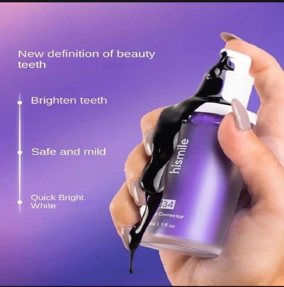V34 Purple Colour Corrector Serum – 30ml Teeth Whitening Toothpaste