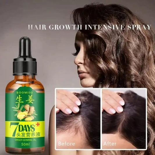 7 Days Hair Growth Germinal Serum Oil – Fast Hair Regrowth & Nourishing Treatment | 30ml Glossy Formula for All Hair Types