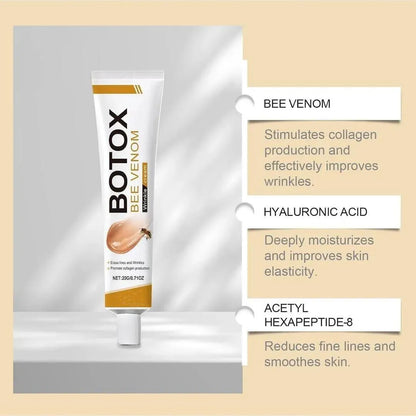 Botox Bee Venom Wrinkle Cream – Anti-Aging, Collagen Boost & Brightening Face Cream | Smooth Skin & Wrinkle Reduction Formula (50ml)