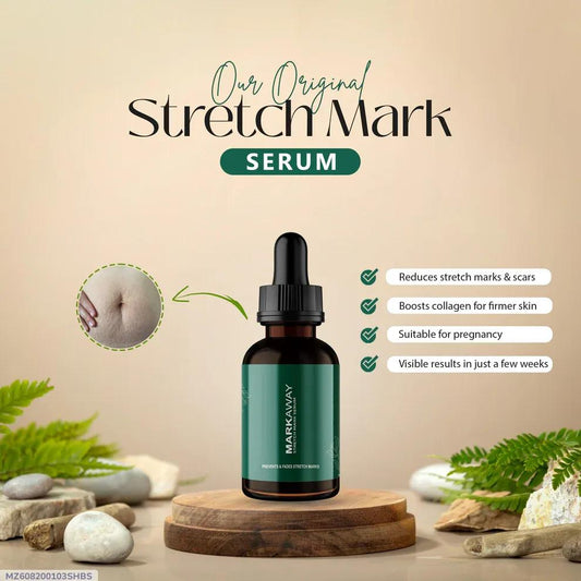 Markaway Stretch Mark Serum – Anti-Aging, Whitening & Dark Spot Removal Treatment | Skin Brightening & Hydrating Formula (Liquid Serum)