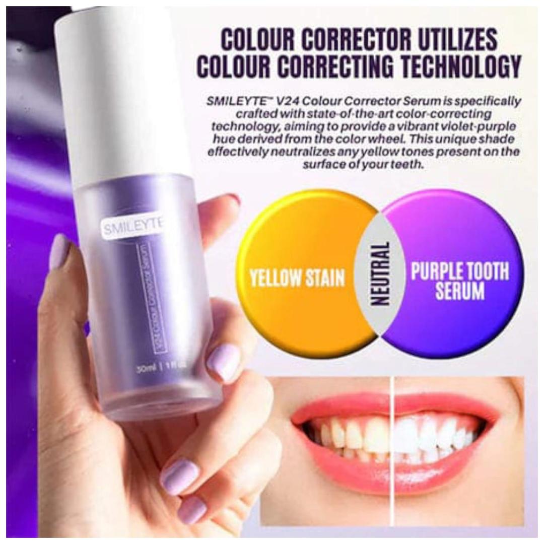 V34 Purple Colour Corrector Serum – 30ml Teeth Whitening Toothpaste