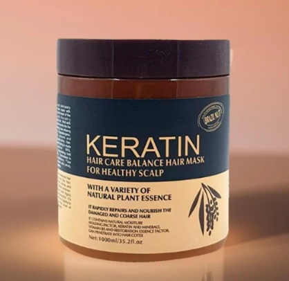 Keratin Hair Mask Treatment 500ml – Deep Nourishing & Frizz Control Cream for Damaged Hair | Professional Repair & Shine Formula