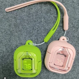 Air31 T6 Crystal Wireless Earphones Bluetooth 5.3 Earbuds with LED Display – Stereo Sound & Fast Charging