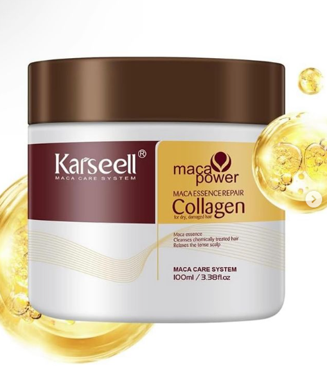 Karseell Collagen Hair Mask Maca Essence Repair For Dry Frizzy Hair-500ml