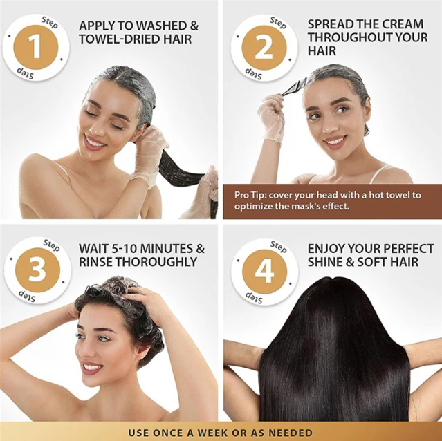 Karseell Collagen Hair Mask – Maca Essence Repair for Dry Frizzy Hair | 500ml