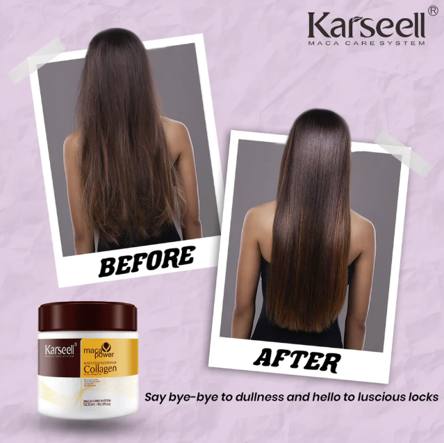 Karseell Collagen Hair Mask Maca Essence Repair For Dry Frizzy Hair-500ml