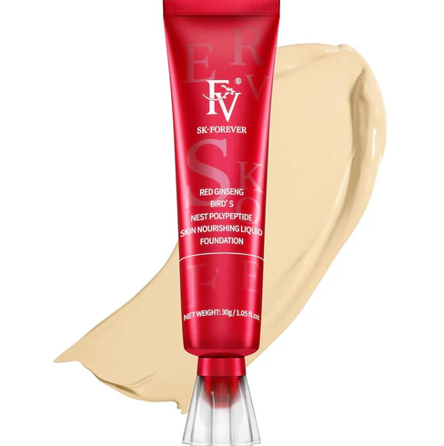 SK-Forever Red Ginseng Bird’s Nest Polypeptide Nourishing Liquid Foundation – Nourishing Toffee
