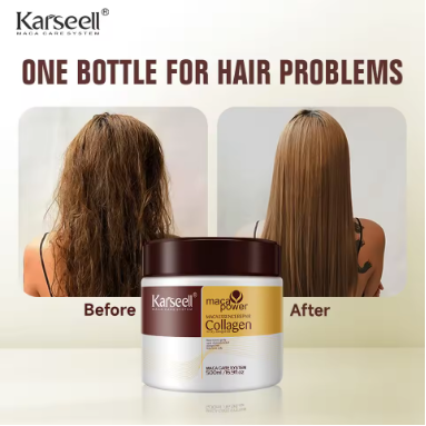Karseell™ Maca Essence Collagen Hair Repair Mask – 500ml
