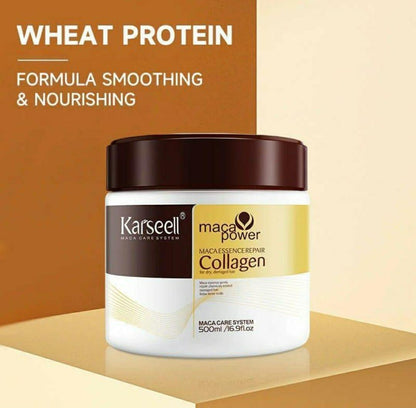 Karseell Collagen Hair Mask – Maca Essence Repair for Dry Frizzy Hair | 500ml