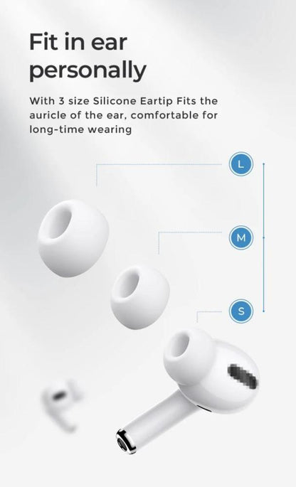 JOYROOM JR-T03S Pro Bluetooth Earbuds – Hi-Fi Audio, ANC, Deep Bass, Fast Charging