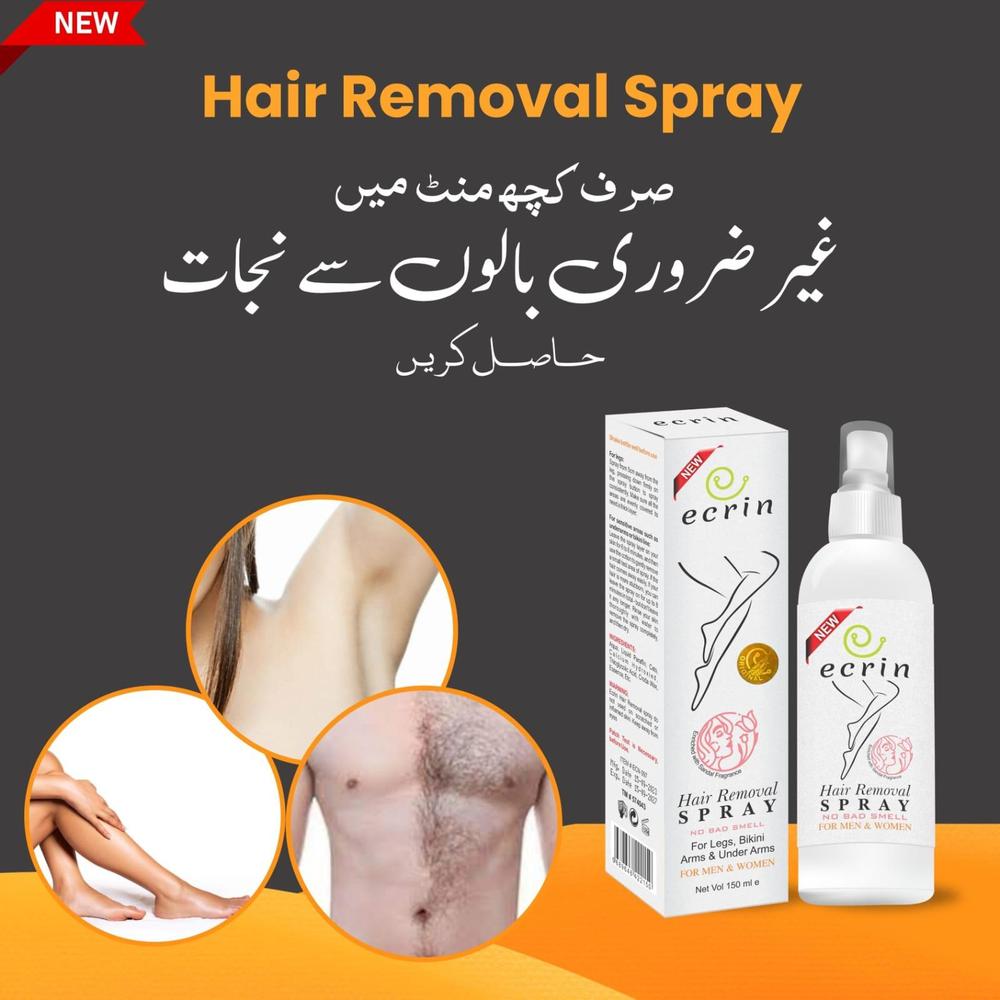 Instant Hair Removal Spray – Painless, Fast-Acting Formula | No Shaving or Waxing Needed