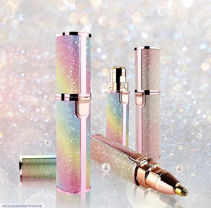 Flawless 2-in-1 Eyebrow Trimmer | Rechargeable Hair Remover with USB Charging Cable and Cleaning Brush