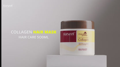 Karseell Collagen Hair Mask Maca Essence Repair For Dry Frizzy Hair-500ml