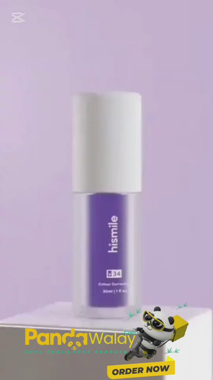 V34 Colour Corrector Serum – Purple Teeth Whitening Toothpaste | 30ml Brightening Liquid Formula