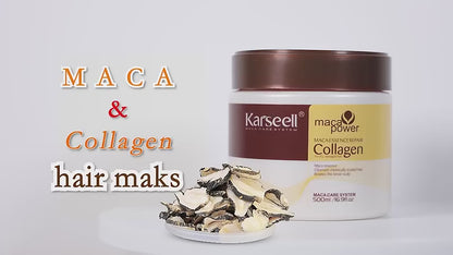 Karseell Collagen Hair Mask Maca Essence Repair For Dry Frizzy Hair-500ml